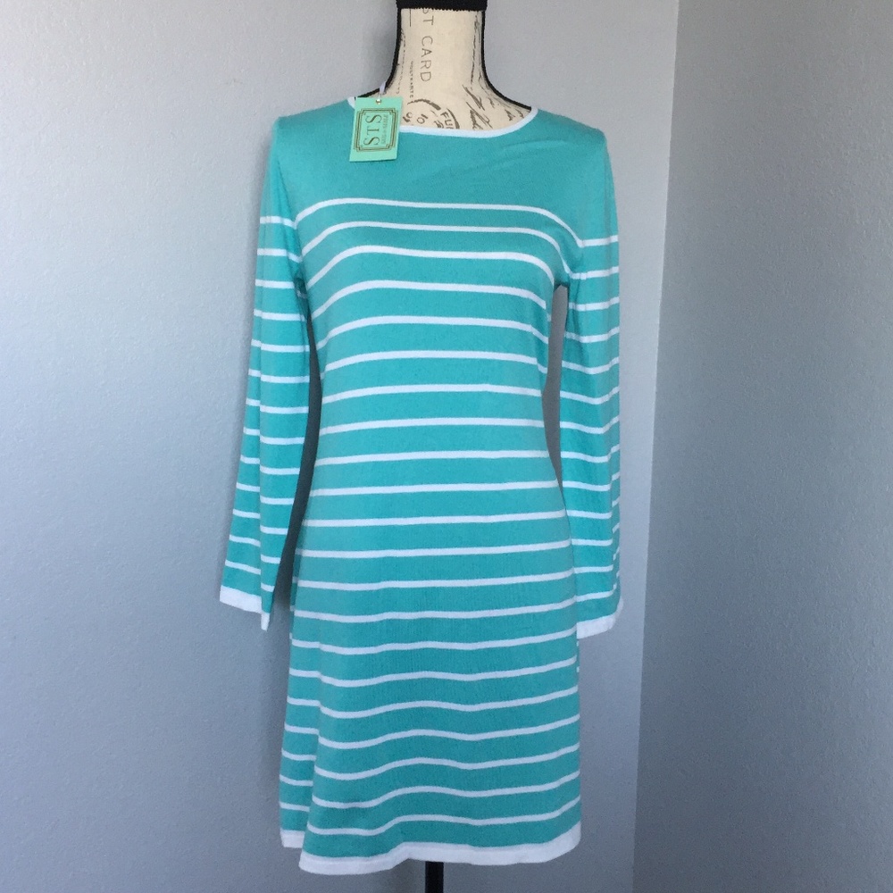 Sail to Sable STS Knit Long Sleeve Sweater Dress